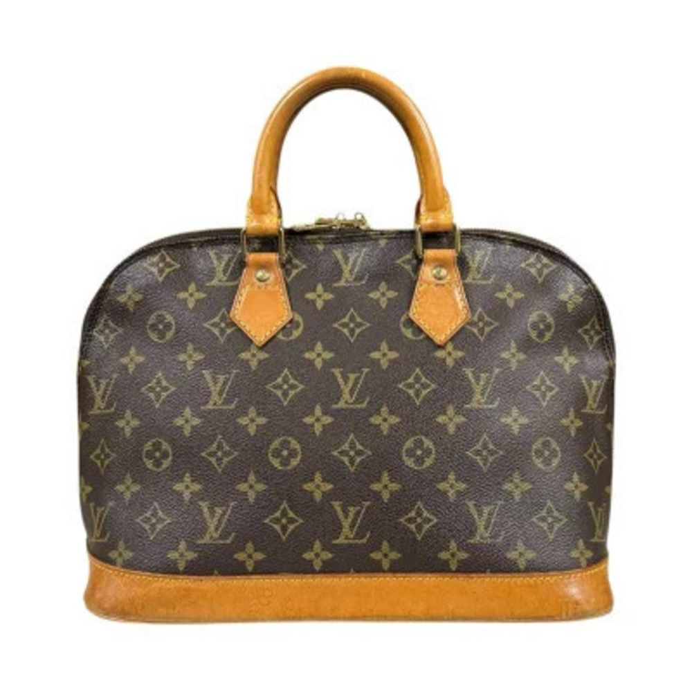 Louis Vuitton Alma Monogram Handbag Canvas Brown